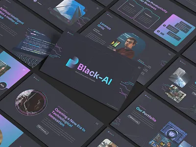 Artificial Intelligence Presentation Template virtual reality