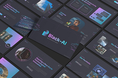 Artificial Intelligence Presentation Template virtual reality