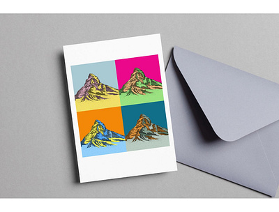 Matterhorn Greeting Card art branding design ill illustration logo