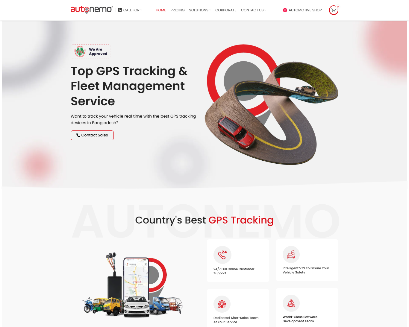 Example of Website Design & Development Service