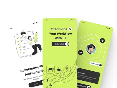 Project Mangement APP Design animation app design management project management ui