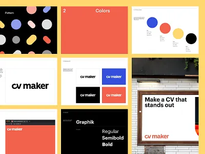 CVMaker - Guidelines branding design identity marketing saas strategy ui ux