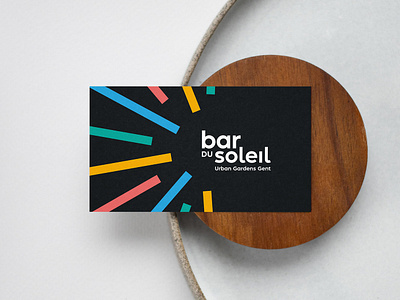 Logo summer bar "Bar du Soleil" branding businesscard graphicdesign logo logo design logo inspiration logo ontwerp logodesign summerbar weblounge