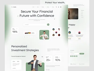 VinoMa- Finance and Investment Website banking figma finance finance app finance website financial fintech investment landing page money ui uiux web design website
