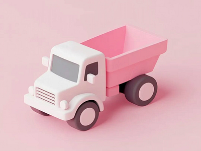 3D Cartoon Truck Animation|3D Motion Graphic 3d 3danimation 3dmodel 3dmotiongraphic 3drender 3dstyle 3dtruck animation cute pastel softstyle truck