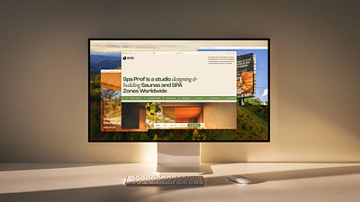 Spa Prof Website Design branding construction company sauna ui ux design web design
