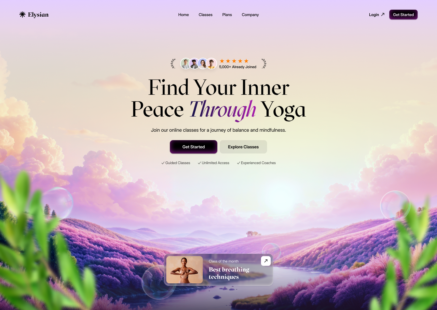 Example of Landing Page Design