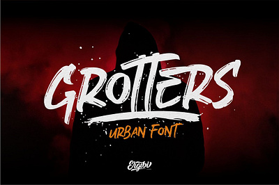 Grotters - Urban Font bestseller black letter bold font brush font cool font grotters urban font handmade font lettering urban logo texture urban fonts