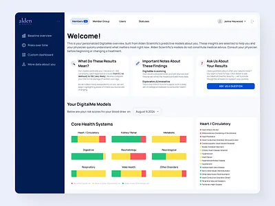 Personalized risk insights app | UI\UX | Healthcare & Wellness android app clean digital health platform graphic design health app health dashboard healthcare tech healthcare ui ios app medical app medical risk scoring patient insights predictive health ui uiux ux case study web dashboard wellness app