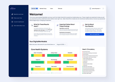 Personalized risk insights app | UI\UX | Healthcare & Wellness android app clean digital health platform graphic design health app health dashboard healthcare tech healthcare ui ios app medical app medical risk scoring patient insights predictive health ui uiux ux case study web dashboard wellness app
