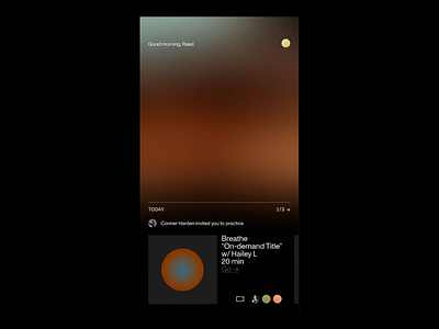 Aether - Meditation App UI app design application design design inspiration inspiration inspire meditating app meditation minimalist minimalistic design mobile appication peace product design ui ui design uxui