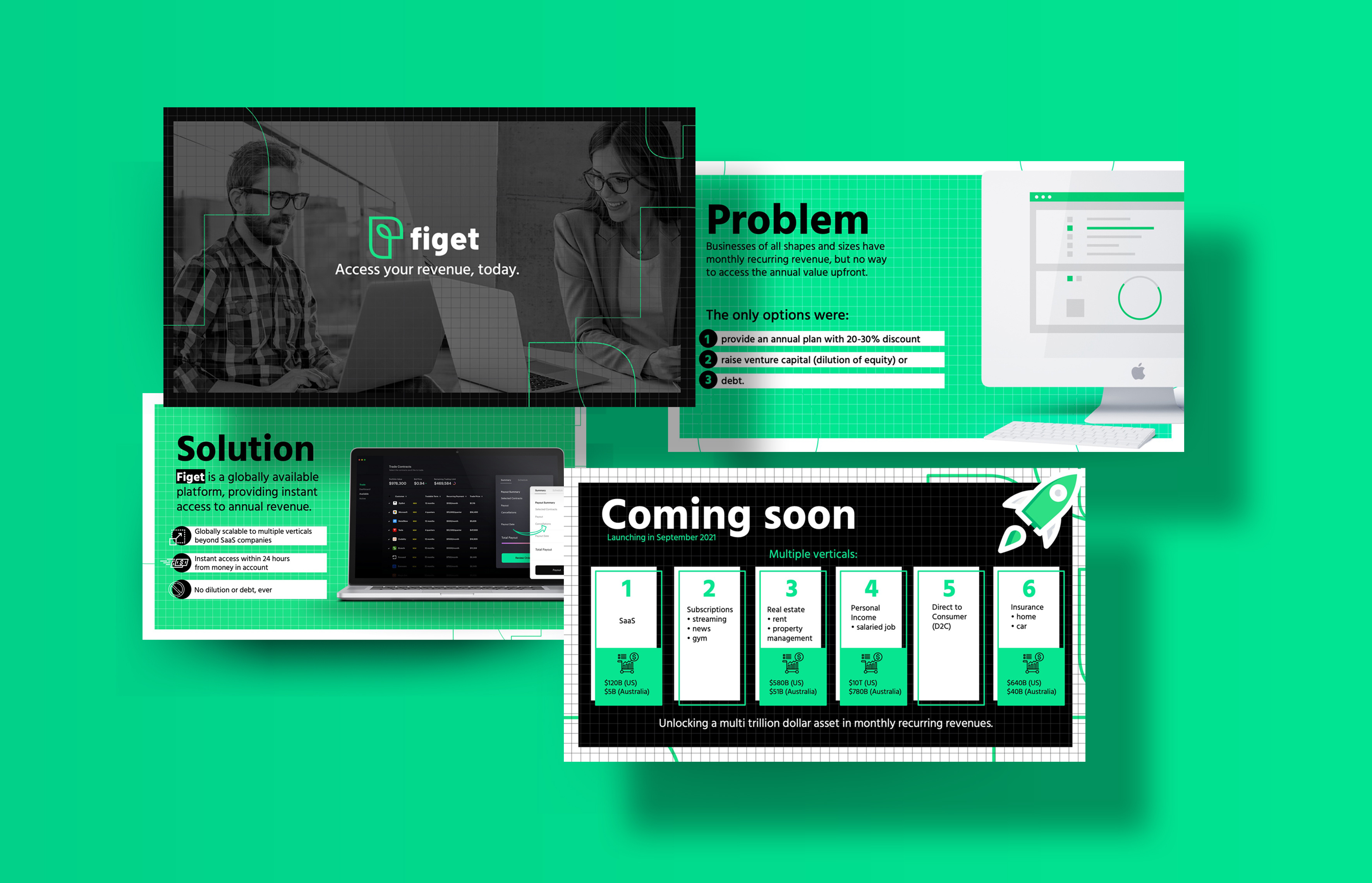 Figet Pitch Deck branding design funding pitch deck pitch deck design pitch deck presentation startup ui venture capital