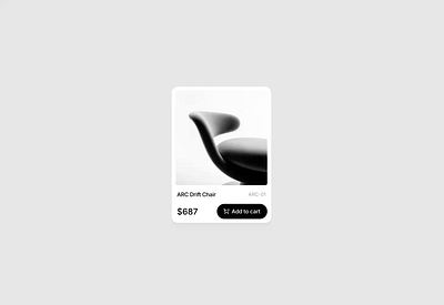 Tap to catch add to cart cart framer motion design pricing