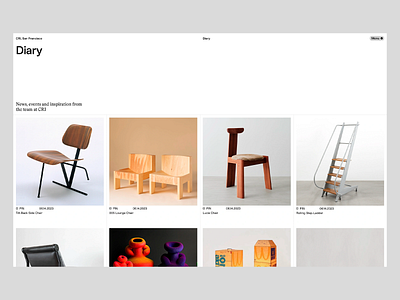 CRI - Design Diary design design diary diary furniture minimalist minimalist design modern simple simple design ui ui design user experience user interface ux uxui web design web page website website design white