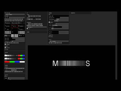 Glitch Engine - Generative UI code code writing dark dark mode dark tone data data analysis data vizualization design generative art ui ui design user experience user interface ux design uxui website