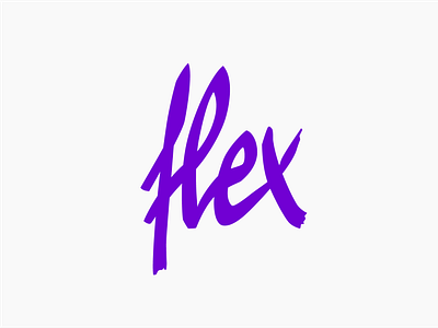 flex branding clean design flex graphic design handwritten logo logo design logos pen pencil purple simple type typography vector