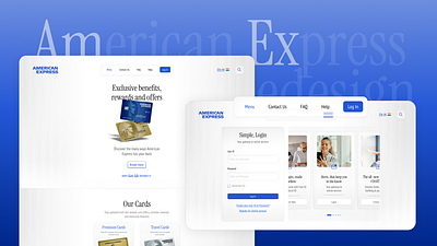 American Express Landing Page Redesign (2025) app design icon illustration logo ui ux vector