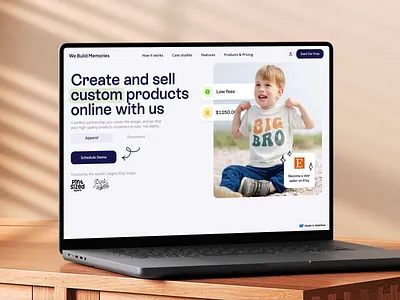 AI Landing page web design scroll ✦ We Build Memories ai animation design interaction landing page motion graphics service site startup ui ux web design website