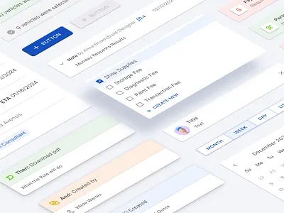 UI Components | Design System components design system instances interface product design ui kit variants