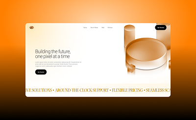 Modern Minimalistic SAAS Hero Section Landing Page figma hero section landing page saas ui user interface design ux web3