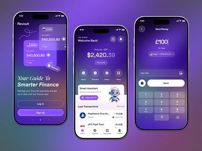 Revolut - Wallet Mobile App Ui Redesign v2 account management banking app banking mobile app finance finance mobile app finance startups finance wallet financial fintech interface minimal mobile mobile app design money personal finance app revolut ui design ui ux design wallet wallet app design