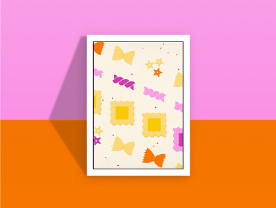 Illustration | Daily Pasta graphic design illustration macaroni pasta ui