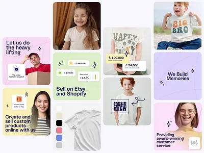 AI Landing page web design social media cards ✦ We Build Memorie ai animation design interaction landing page motion graphics service site startup ui ux web design website