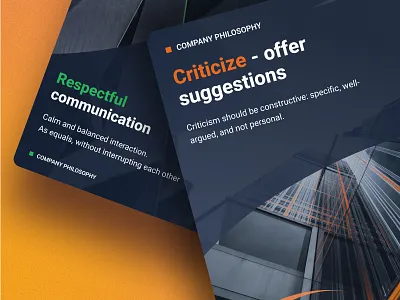Banner | Company Philosophy banner company philosophy graphic design poster ui