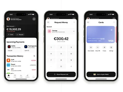Banking App Design fintech mobile mobile app mobile design ui design ux design uxui design