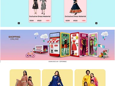 Shopping App Website Design design ecommerce logo ui ux website design