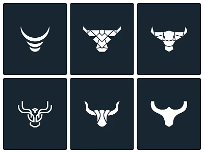 Titan Steer Logo Collection branding building collection logo management modern steer titan