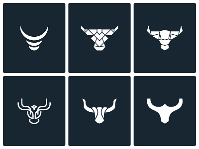 Titan Steer Logo Collection branding building collection logo management modern steer titan