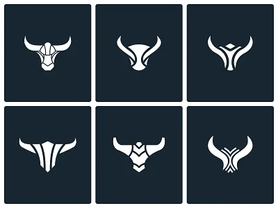 Titan Steer Logo Collection branding collection logo minimalist modern steer titan
