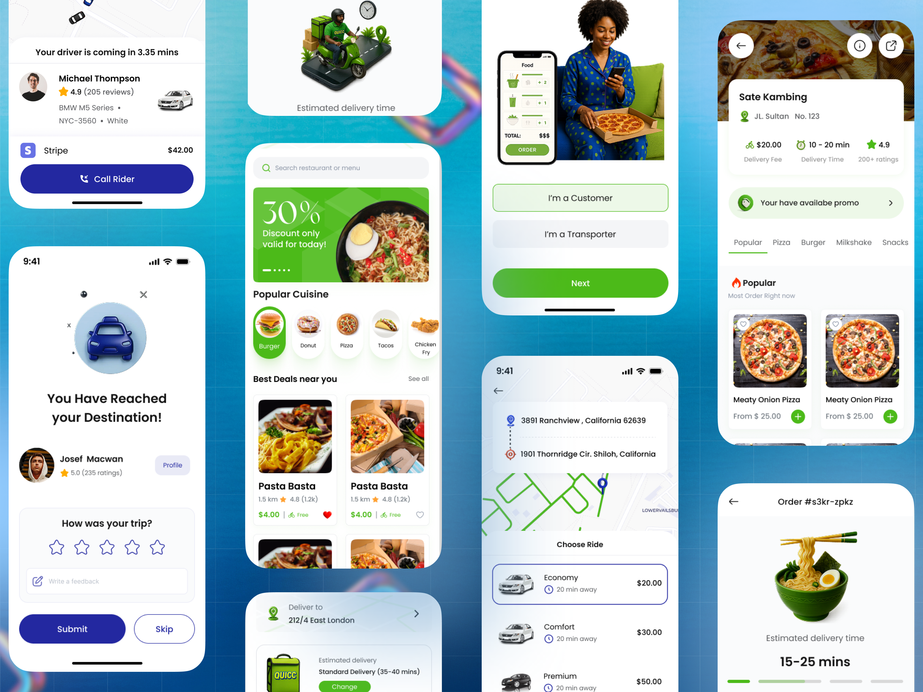 Example of Website, Mobile App & Dashboard UI 