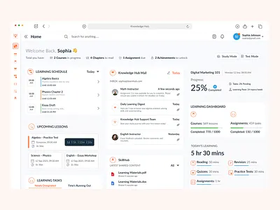 Modern Learning Management System Dashboard – UX Design Concept cleandesign crm dashboarddesign designcommunity designdaily designinspiration designsystem digitalproduct edtech interactiondesign minimaldesign modernui product saas ui uidesign usercentereddesign userinterface uxresearch