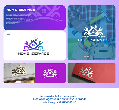 Home service logo Home Care Logo branding design branding business care homecare homeservice logo template