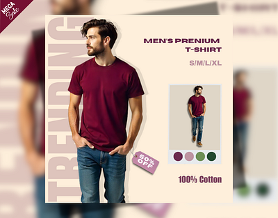 Sales Ad ad ads branding cloth clothing dribble fashion graphic design mens wear off post premium sales shopping socialmedia t shirt today