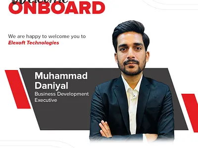 Welcome Onboard – Muhammad Daniyal animation branding graphic design logo motion graphics ui