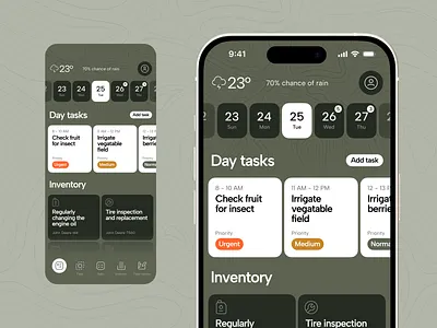 Mobile App Design for Smart Farming agriculture agritech android app concept app design digital design farming app interface ios ios design mobile app mobile ui product design productivity app smart farming task management ui design ui ux ux design