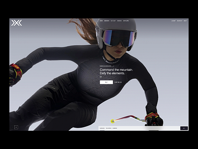 Alpine Elite - Ski Apparel Landing Page branding clean ui dark mode design home page landing page landing page design modern skiing ui ui design user experience user interface ux ux design web web design website website des