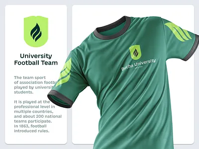 Football Team Design Identity for Bucha University branding identity logo