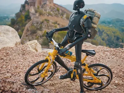 Biking in another planet
