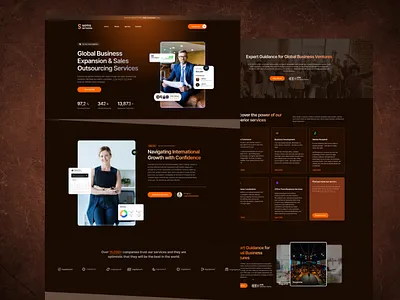 Landing Page UI business landing page fiogma job website landing page recruitment ui ui design web ui website design