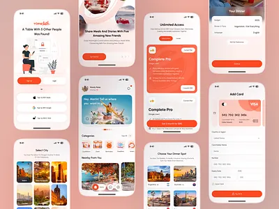 TimeLeft App Design app booking countdown countdown timer daily daily planner design dinner mobile pay bill restaurant timeleft timeleft design timeleft mobile app timer