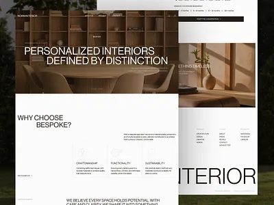 NI - Luxury Modern Interior Design Website - Bespoke Order Page architecture bespoke bespoke page branding company profile elegant form furniture inspiration interior design landing page minimalist order page portfolio professional ui warm web design website website page