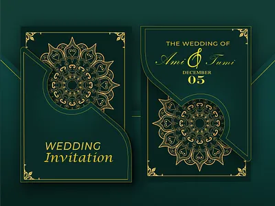 Wedding Card invitation card mandala wedding wedding card wedding invitation