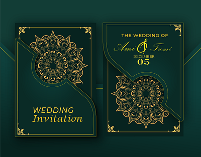 Wedding Card invitation card mandala wedding wedding card wedding invitation