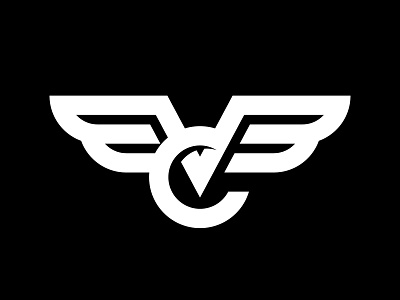 VC wings branding design graphic design illustration logo logomark minimalistic simple symbol ui ux vc vector wings