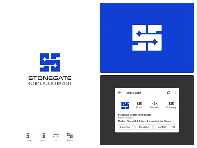 Stonegate Global Brand Identity branding connection key letter g letter s logo design monogram unlimited