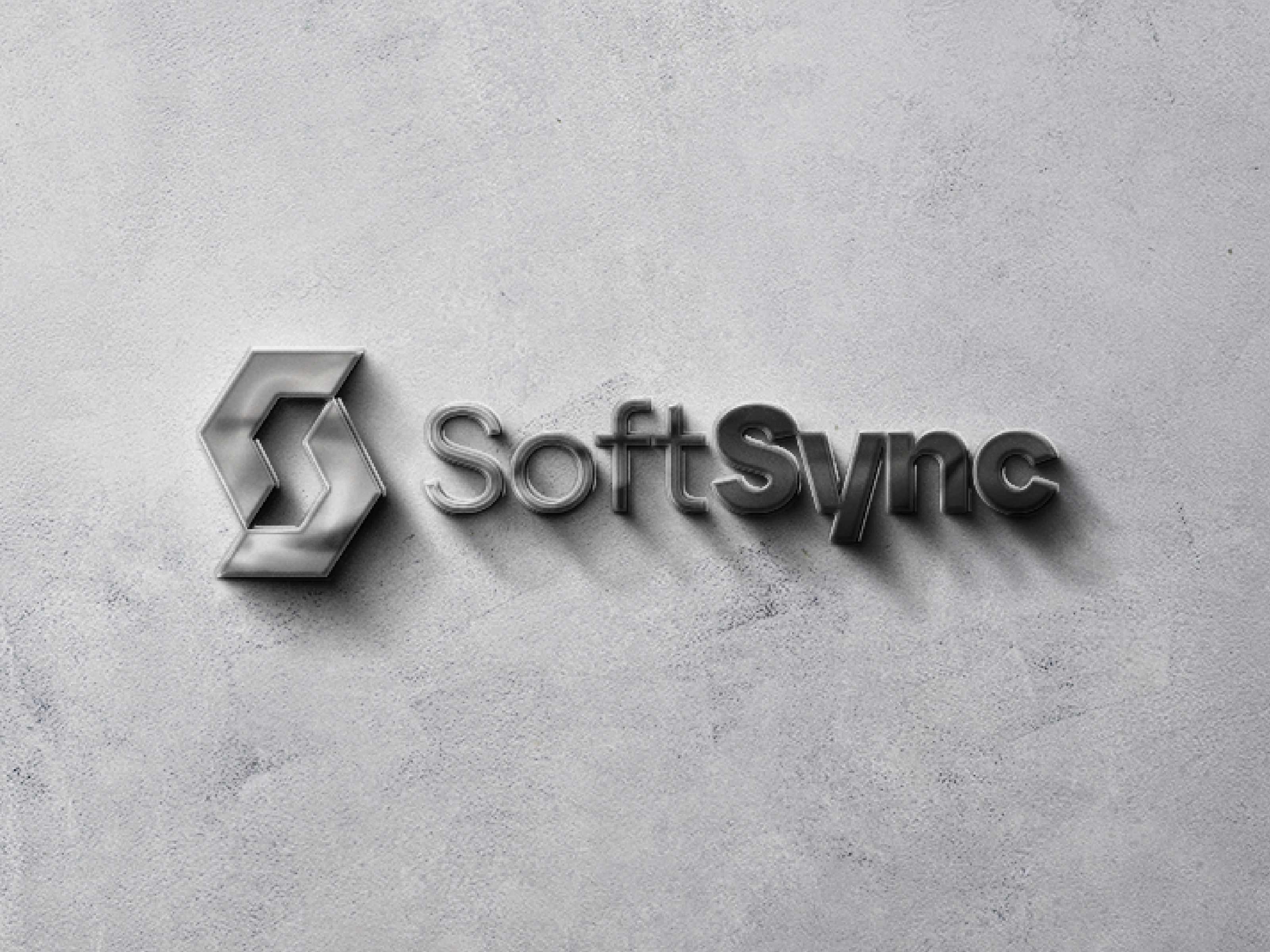 SoftSync - CRM Logo black crm crm logo graphic design indra indrakumar indrakumar.me logo love motion graphics s s logo soft softsync sync sync logo